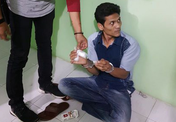 Bapak Tiga Anak Ini Edarkan Sabu di Kampung Dalam