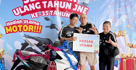 JNE Pekanbaru Gelar Beragam Kegiatan Meriah Berhadiah Sepeda Motor