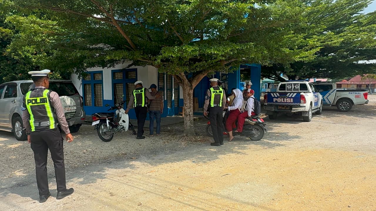 Satlantas Polres Kampar Gelar Patroli Humanis, Tingkatkan Disiplin Pengendara