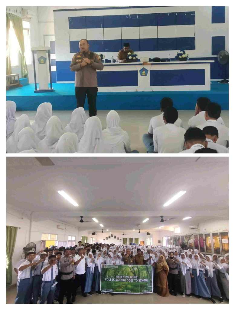 Waspadai Bahaya Narkoba, Judol dan Tawuran , Kapolsek Bangko Gelar Sosialisasi di SMAN  I Bangko 