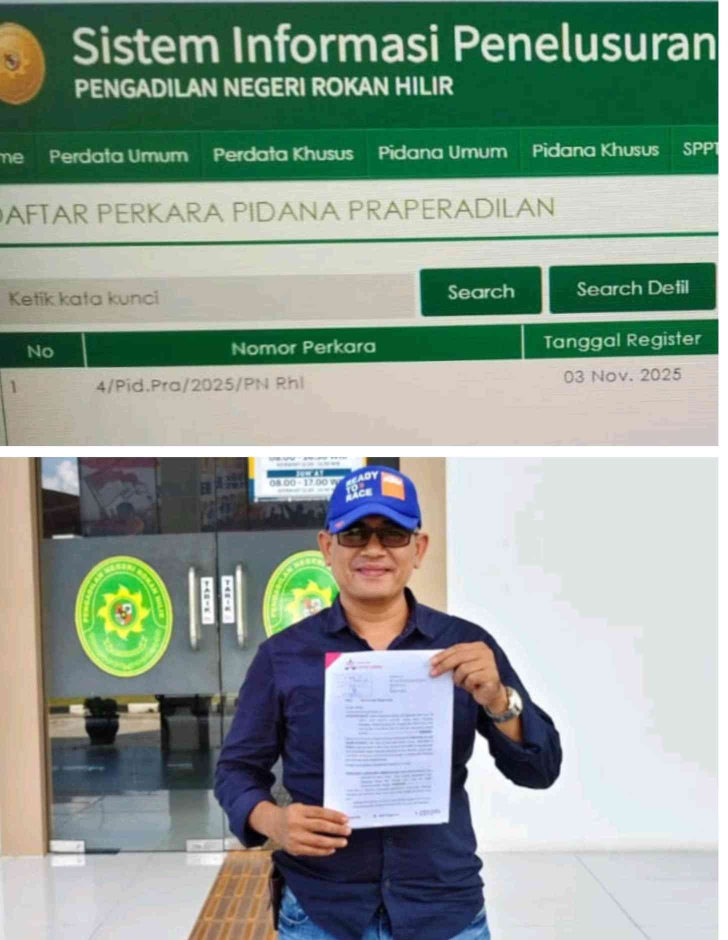 Kasus JR Bergulir ke Praperadilan, Polsek Pujud Jadi Termohon Prapid di PN Rohil