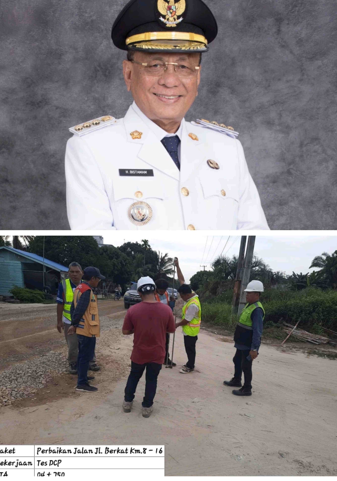 Jalan Berkat KM 8 Ke 16 Diperbaiki Lewat Program Inpres, Bupati Bistamam: Terima Kasih PUPR dan BPJN Riau