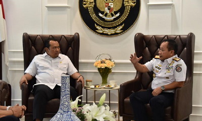 BPK RI Apreasi Bakamla Raih WTP, Kepala Bakamla RI Courtesy Call ke BPK