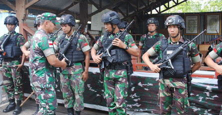 Danrem 174 Merauke Brigjen TNI Agus Widodo Cek Kesiapan Satgas Yonif 600 di Asmat