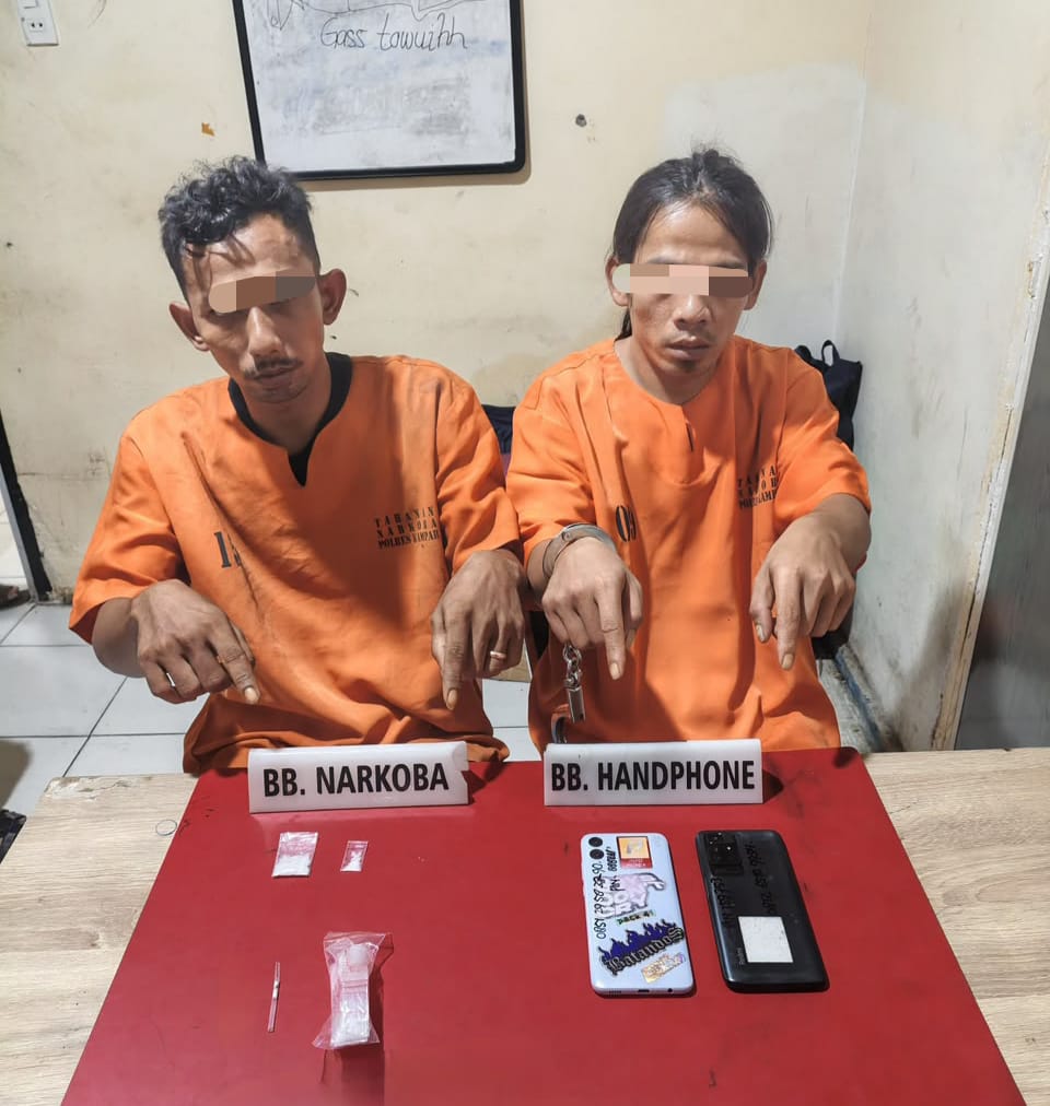 Digerebek Tengah Malam, Dua Pria Diduga Simpan Sabu di Ridan Permai