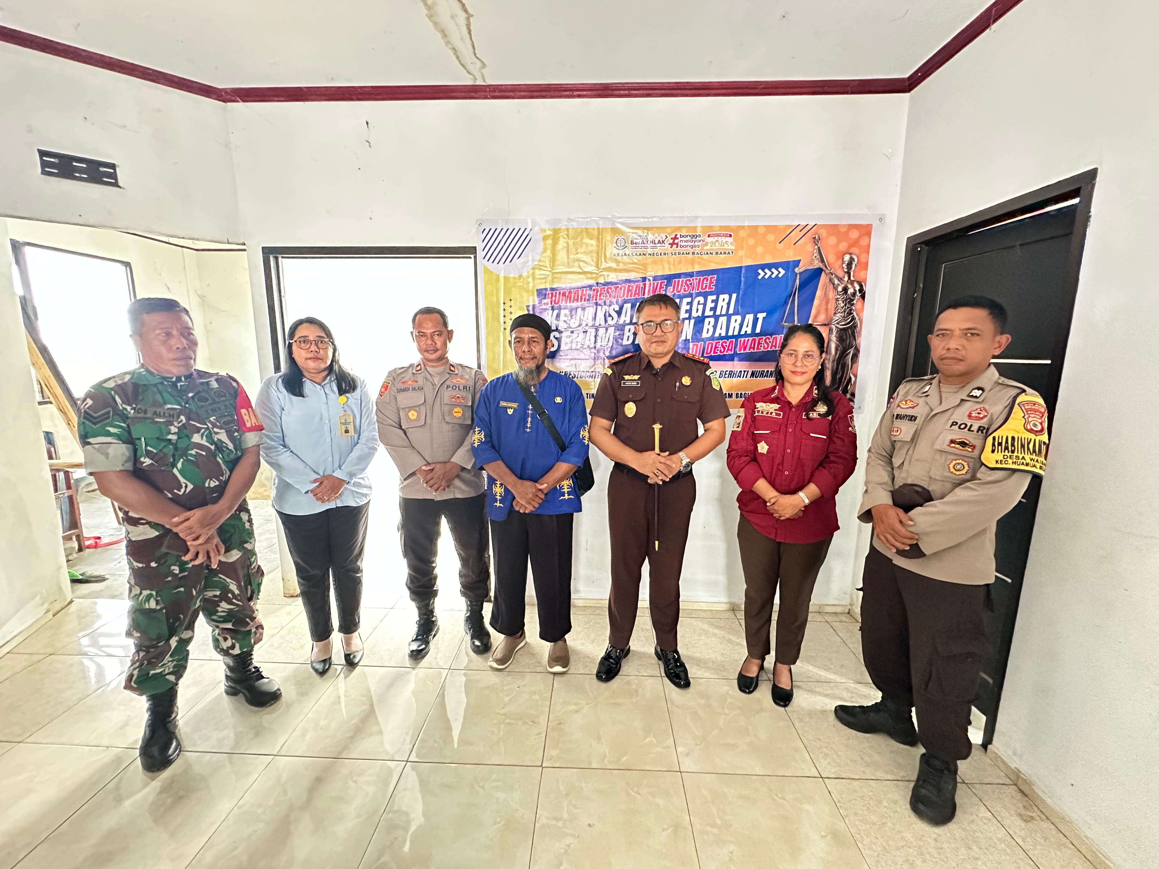 Kejari SBB Resmikan Rumah Restorative jutice di Seram Bagian Waesala, Dorong Penyelesaian Perkara yang Humanis