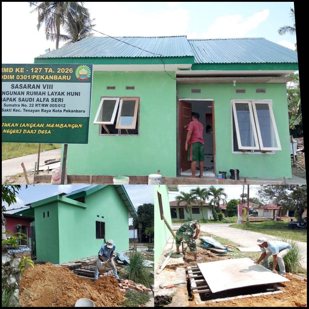 Pengecatan Pintu dan Cor Sapiteng, RTLH Saudi Alfa Seri Telah Mencapai 94 Persen