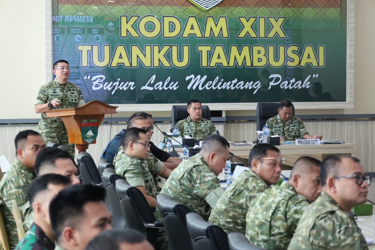 Pangdam Tegaskan Zero Error, Kodam XIX Tuanku Tambusai Pastikan Kesiapan Lat Ops dan Satgas Pamtas