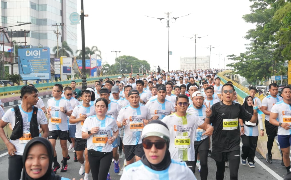 Riau Bhayangkara Run Berikan Efek Positif, Sektor Ekonomi Bergerak