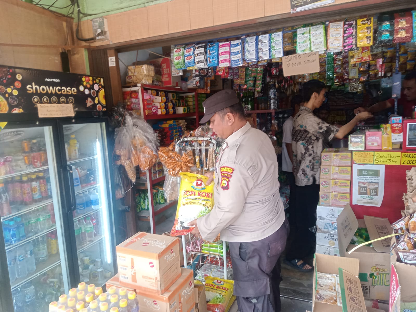 Komitmen Dukung Ketahanan Pangan, Polsek Senapelan Rutin Monitoring Pedagang