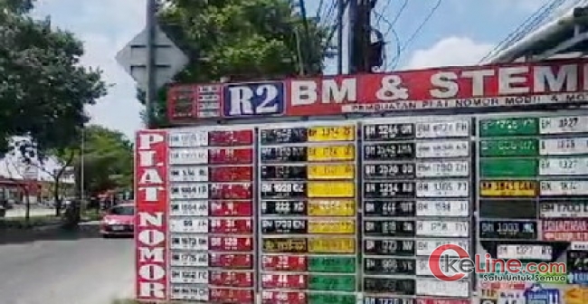Pemilik Cetak Plat Polisi R2 Arifin Ahmad-Pekanbaru Akui Jual Mirip Logo Korlantas Rp. 150 Ribu