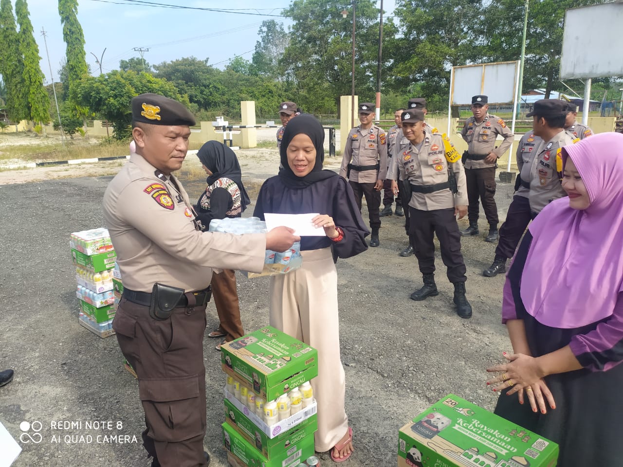 Jelang Idul Fitri 1445 H, Keluarga Besar Polsek Pujud Lakukan Hal Ini