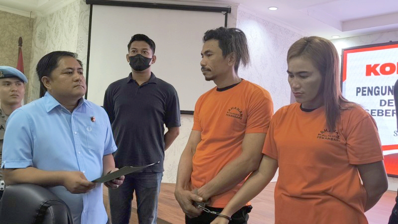 Pasutri Ini Nekat Selundupkan 20 KG Sabu-sabu ke Pekanbaru Ditangkap
