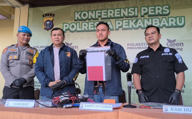 Polresta Pekanbaru Ungkap Penipuan Investasi Proyek, Kerugian Capai Rp7,1 Miliar