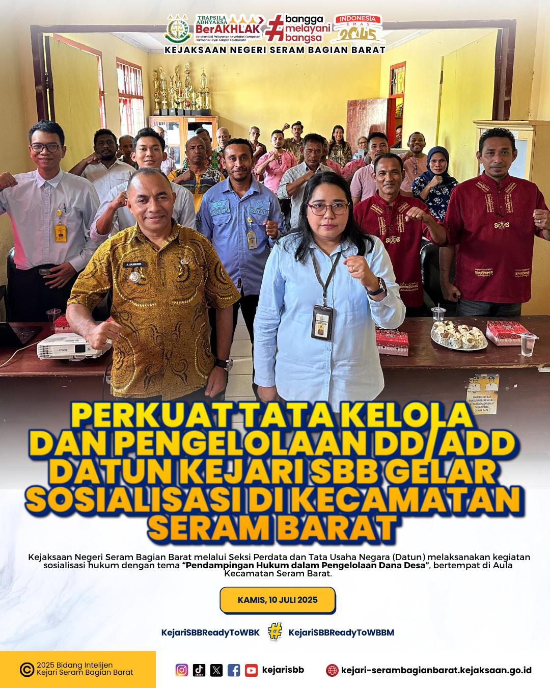 Kasi Datun Kejari SBB Gandeng Kepala Desa Awasi Dana Desa Lewat Pendampingan Hukum