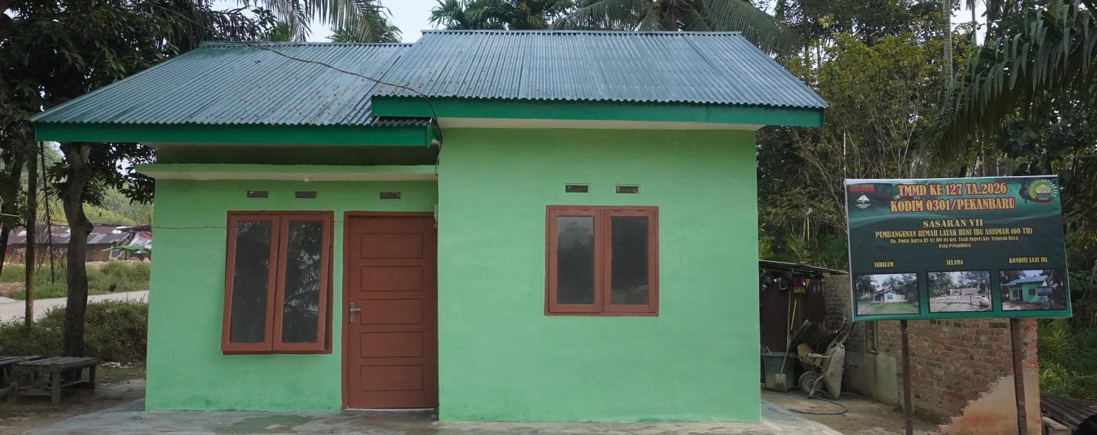 TMMD ke-127 Hadirkan Kebahagiaan, Rumah Anismar Rampung 100 Persen