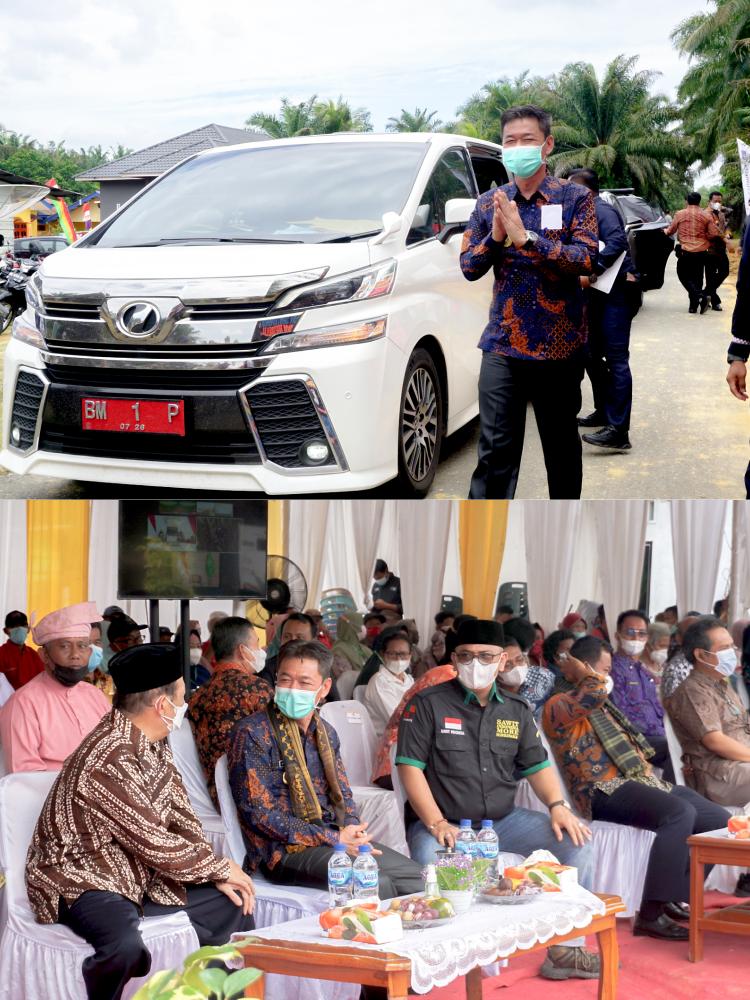 Wakil Presiden Gelar Panen Sawit Perdana Program PSR di Rohil secara Virtual