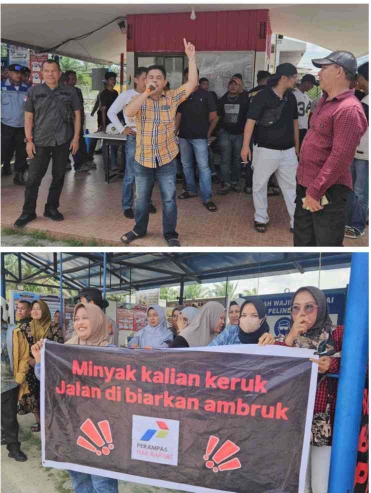 Tolak Melintas Kendaraan PHR, Warga Sintong Tuntut Jalan Layak dan Tenaga Kerja Lokal