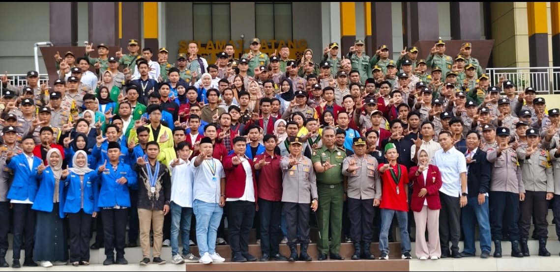 Sosialisasi Green Policing, Polda Riau Gelar Apel bersama Cipayung Plus