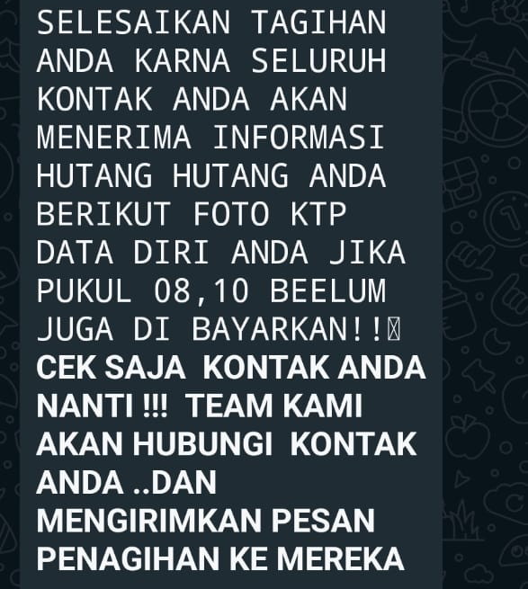 OJK Kemana? - Tak Puas Meneror, Pinjol Pinjaman Kanguru dan Raja Pulus Ancam Sebar Foto