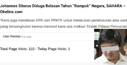Kekayaan Yohanes Sitorus Kata TPPU; Kami Mendesak KPK Melakukan Penelusuran