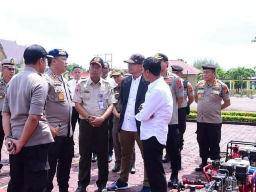 Kapolda Riau Kunker Bersama Ketua DPRD Riau di Polres Bengkalis
