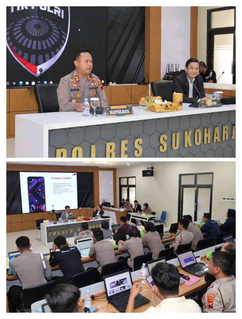 Polres Sukoharjo Pionir Digitalisasi POLRI, Gelar Pelatihan AI untuk Intelijen dan Kehumasan