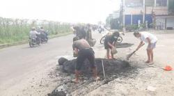 DPU Kota Tangsel Bantah Buang Limbah Hotmix di Jalan Pondok Cabe Raya