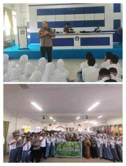 Waspadai Bahaya Narkoba, Judol dan Tawuran , Kapolsek Bangko Gelar Sosialisasi di SMAN  I Bangko 