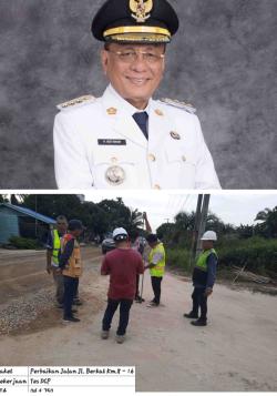 Jalan Berkat KM 8 Ke 16 Diperbaiki Lewat Program Inpres, Bupati Bistamam: Terima Kasih PUPR dan BPJN Riau