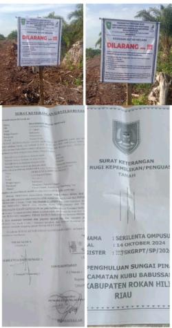 Dugaan Jual Beli Lahan Hutan Negara Mencuat di Sungai Pinang, SKGR Terbit 2024 -2025