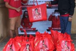 Sembako Bergambar Puan Maharani Dibagikan di Solo