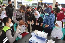 Bupati dan Forkopimda Hadiri Launching Vaksinasi Merdeka Polres Inhu
