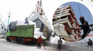 10.000 Ton Beras Impor Vietnam Masuk Pelabuhan Tenau Kupang