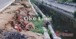 Alamak Pondasi Diduga Asal Jadi, Belum Selesai Turap Janur Kuning Dumai Senilai 9 M Sudah Rubuh