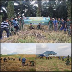 Tanam Jagung, Cabai dan Ubi, Satgas TMMD dan Warga Wujudkan Lahan Produktif