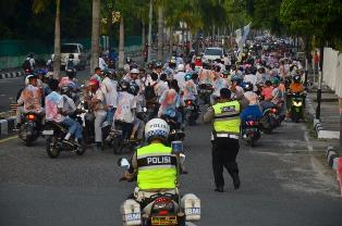 Konvoi Kelulusan, Polisi Amankan Puluhan Pelajar