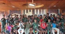 Satgas Yonif 126/KC Lakukan Komsos Bersama Tokoh Pemuda Se-Distrik Waris Kabupaten Keerom