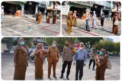 Pedagang Pasar Ramadhan Kota Dumai Dipastikan Patuhi Prokes Saat Berjualan