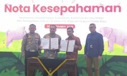 Polda Riau dan PT HK Teken MoU, Bagikan Helm untuk Disabilitas dan Mobil Ramah Lingkungan