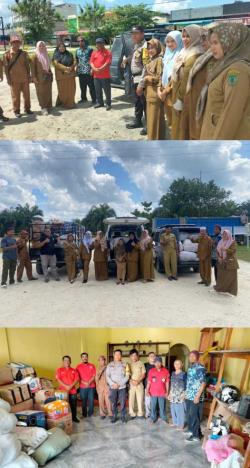 Banjir Bandang Tapteng: PBB Tanah Putih Terima Sandang dan Mie Instan Tiga Mobil dari Warga Teluk Berembun