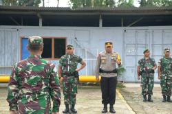 Dandim 1710 Mimika Pimpin Apel Dalam Rangka Kunjungan Panglima TNI Dan Kapolri