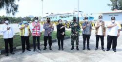 Puan Maharani, Panglima TNI dan Kapolri Tinjau Lokasi Penyekatan Mudik 2021