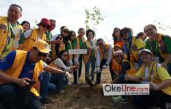 Baksos Tanam 300 Pohon Perkumpulan Lions Indonesia di Perkantoran Walikota