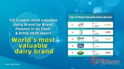 Brand Finance Rilis "Yili Group" Merupkan Susu dengan Valuasi Tertinggi di Dunia