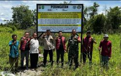 Aksi Nyata Polresta Pekanbaru dan Forkopimda Jaga Alam, Pasang Plang Peringatan dan Tanam Pohon