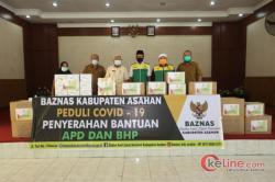 Ini Bantuan Baznas Kepada Tim Gugus Tugas Asahan