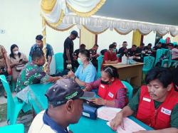 Danramil 1710-02/Timika Turut Berpartisipasi Pada Kegiatan Bhakti Sosial Donor Darah