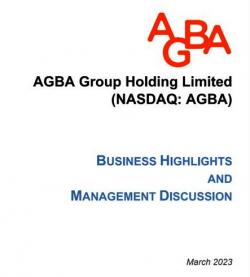 AGBA Group Holding Limited Terbitkan Prospektus Terbaru bagi Investor Baru dan Lama