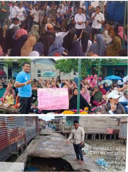 Antusias! Warga Palika Sambut Paslon BiJaK Gelar Kampanye Dialogis, "Kami Butuh Bangunan Jalan dan Jembatan